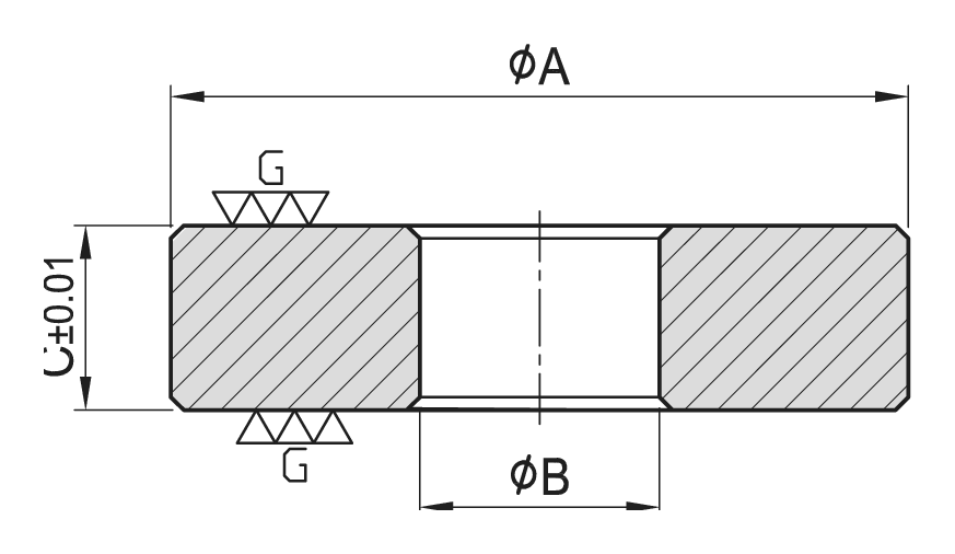 PT22 Spacer dimension drawing
