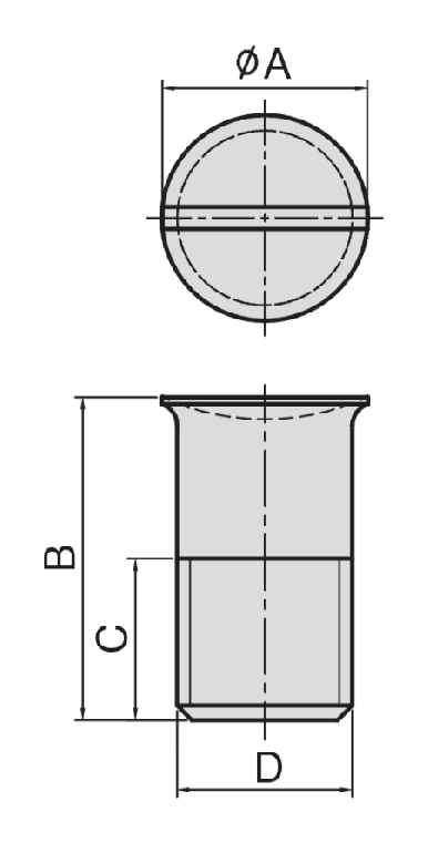 PT34 Protection Plug dimension drawing